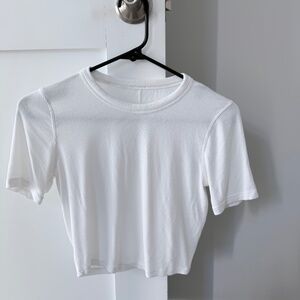 Lululemon Ribbed Cropped Shirt Size S